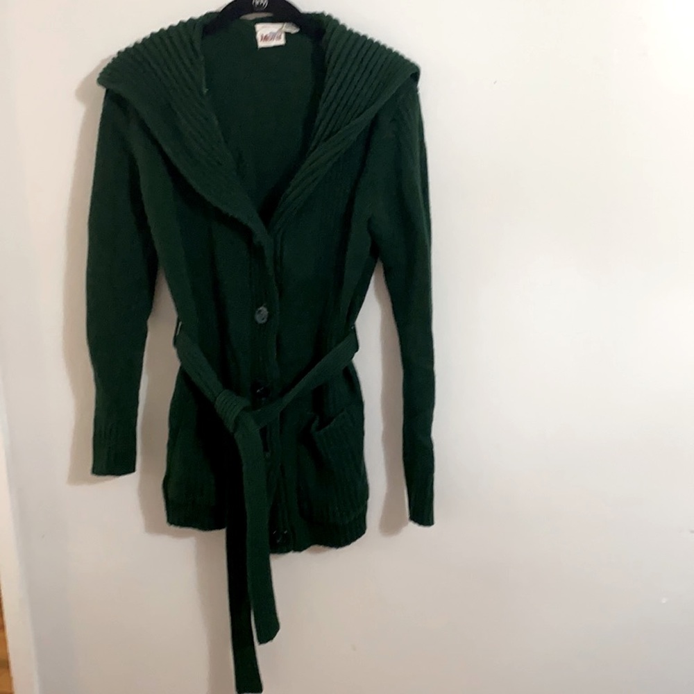 Vintage deep green cardigan